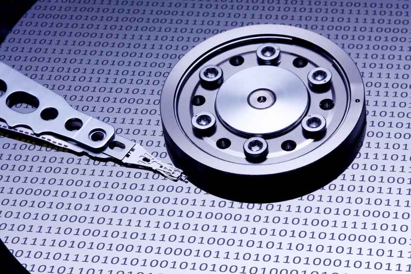 Hard drive with binary sequence